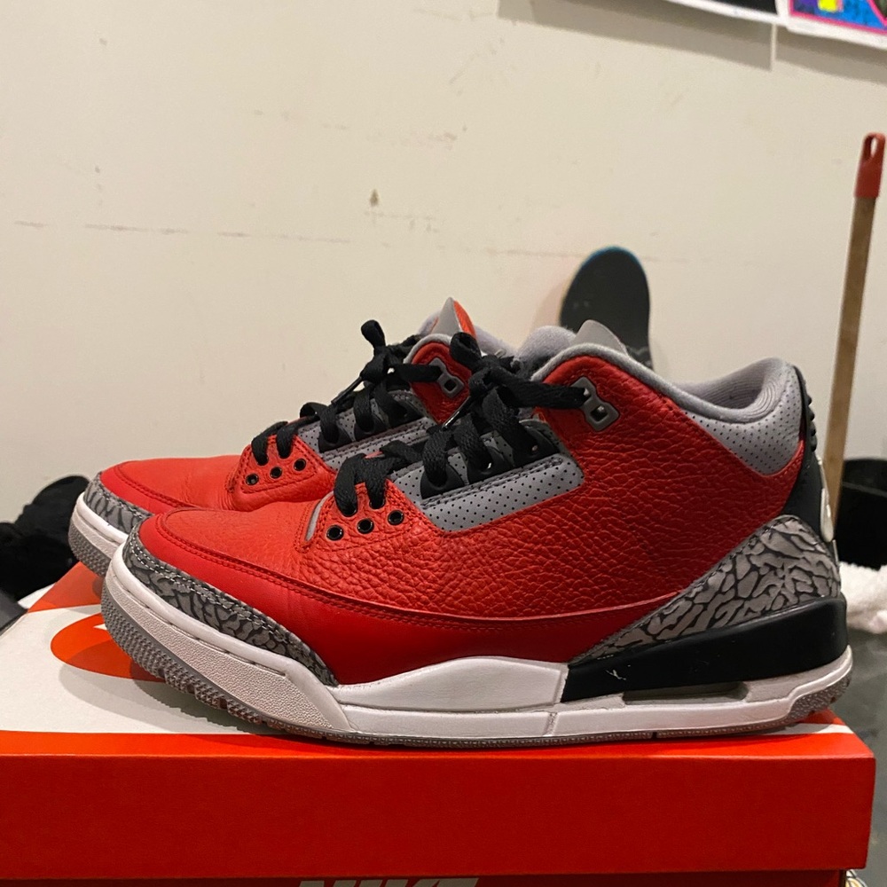 Red Black Retro Air Jordan 3 Nike